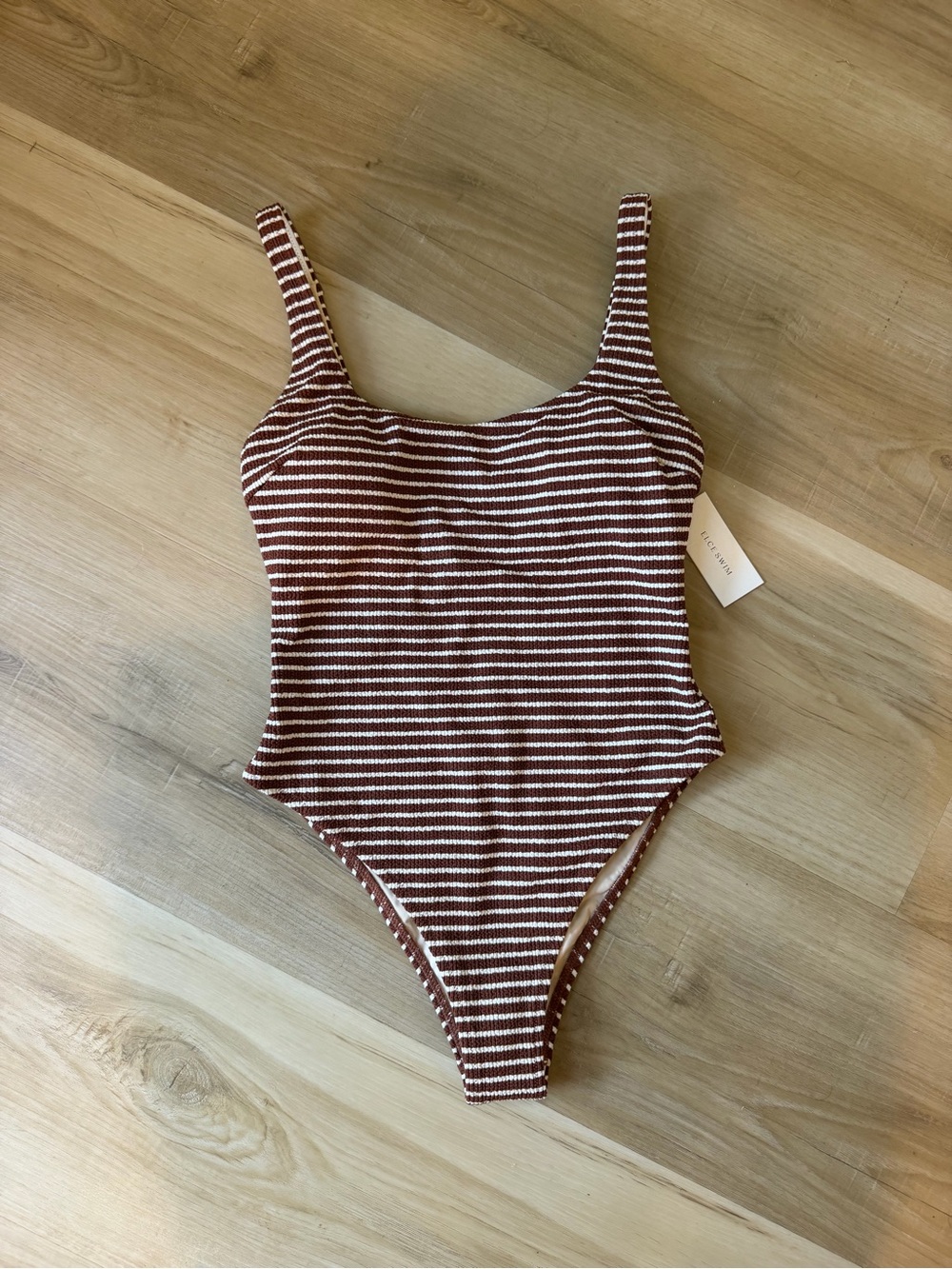 Elce swim Hali one piece- Stripe, size Small. New with tags!